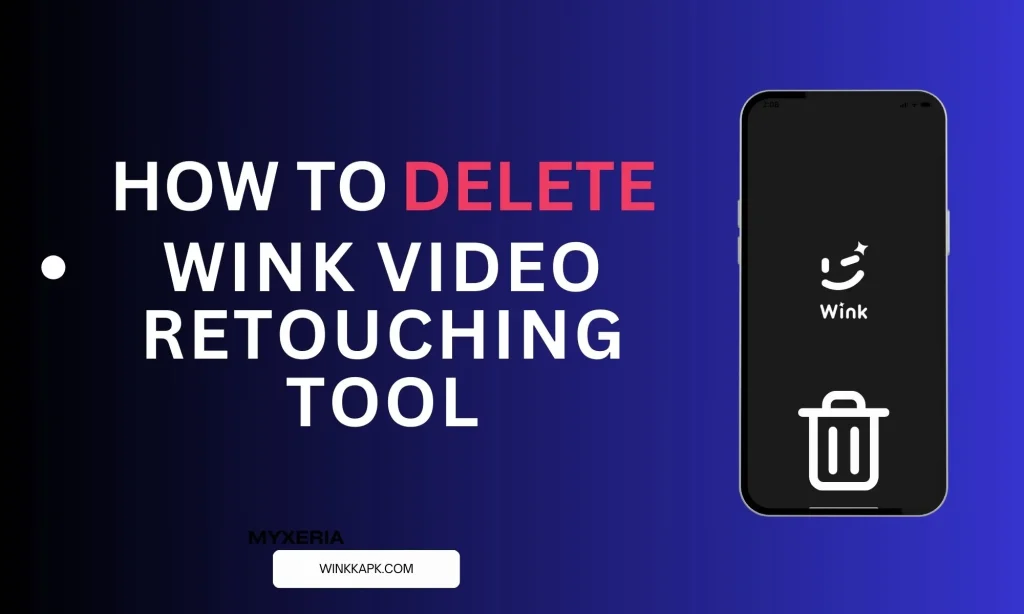 How to delete wink video retouching tool