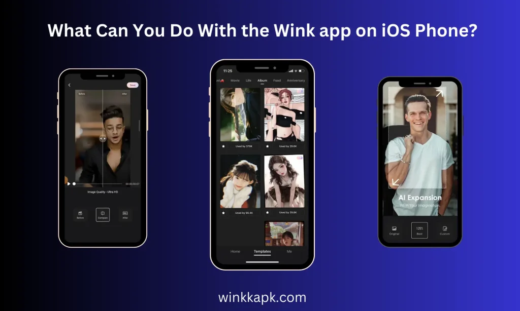 some snaps from Wink Video Retouching Tool For IOS